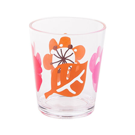 2 ADET KALEMLİK KIRMIZI PAPATYA DESENLİ OFİS GERECİ 8X8X9CM