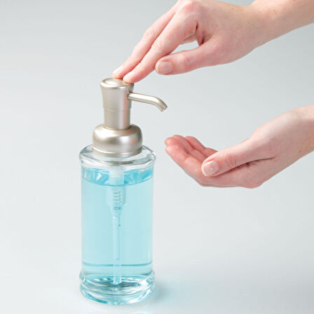 2 ADET CAM SIVI SABUNLUK ŞEFFAF  7x7x20cm 325ml