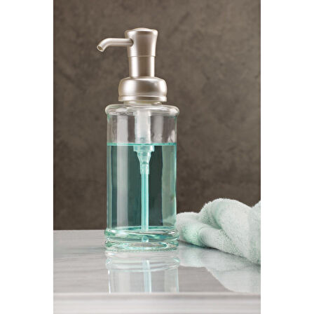 2 ADET CAM SIVI SABUNLUK ŞEFFAF  7x7x20cm 325ml