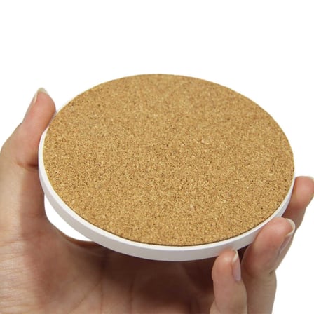 SERAMİK BARDAK ALTLIĞI 2 Lİ SET ÜZÜM DESENLİ 10x10cm