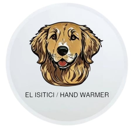 SIA KAHVERENGİ KÖPEK CEP SOBASI,EL ISITICI,SICAK SU TORBASI PVC  10x9,5cm