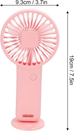 MİNİ FAN,ŞARJLI EL VANTİLATÖRÜ USB ÖZELLİKLİ 19cm