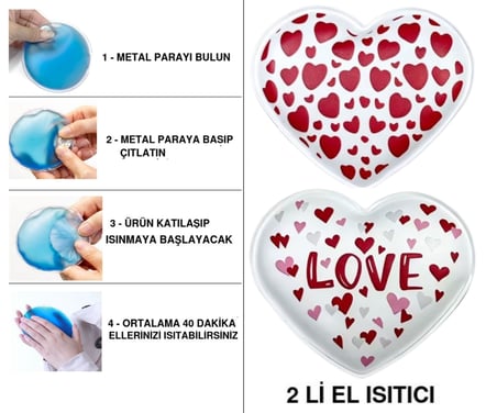 SIA 2 ADET KALPLİ CEP SOBASI,EL ISITICI,SICAK SU TORBASI PVC  9cm