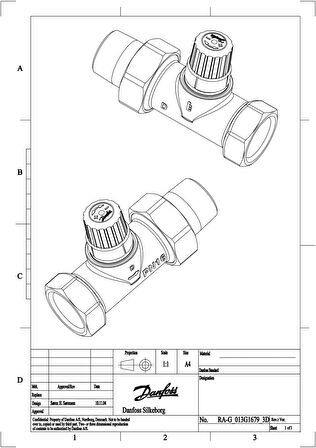 Danfoss-Iki Yollu Vana 013G1679