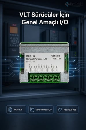 Danfoss VLT Genel Amaçlı I/O MCB 101 Opsiyon Kartı Kaplamasız