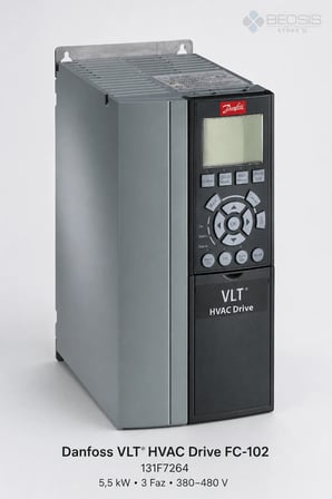 Danfoss VLT HVAC Drive FC-102 5,5 kW 380-480 V IP20 Frekans Konvertörü