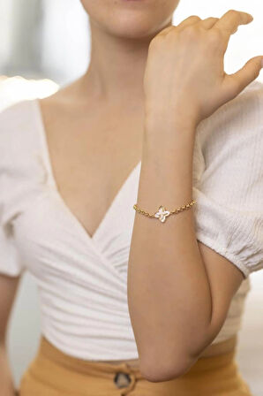 Yiğitbaşı Gold 14 Ayar Fancy Bileklik