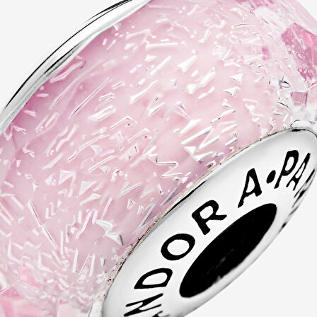 Pandora Pembe Parlak Murano Cam Charm 791650