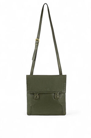 Gön Gümüşlük Yeşil Kadın Çapraz Askılı Çanta 01 Gümüşlük