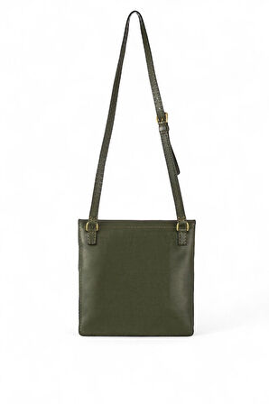 Gön Gümüşlük Yeşil Kadın Çapraz Askılı Çanta 01 Gümüşlük