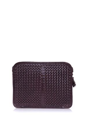 Gön Peke Kahve Deri Kadın Çapraz Askılı Çanta 042 Peke