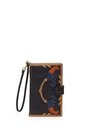 Gön Çelok Siyah Deri/Gri Kadın Cüzdan 27 Çelok