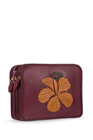 Gön Handmade Mor Kadın Çapraz Askılı Çanta Cem