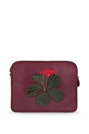 Gön Handmade Mor Kadın Çapraz Askılı Çanta Cem