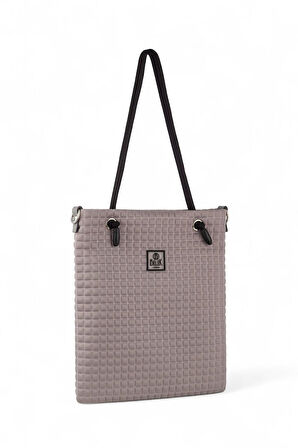 Bilik Deri Scuba Gri Kadın Omuz Çantası BARBIE