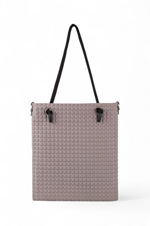 Bilik Deri Scuba Gri Kadın Omuz Çantası BARBIE