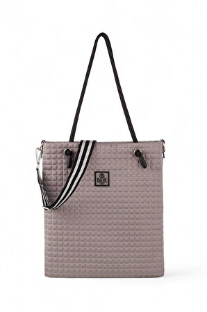 Bilik Deri Scuba Gri Kadın Omuz Çantası BARBIE