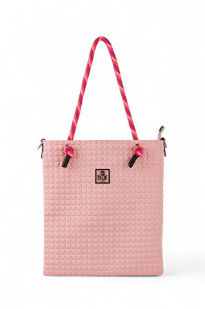 Bilik Deri Scuba Pudra Kadın Omuz Çantası BARBIE