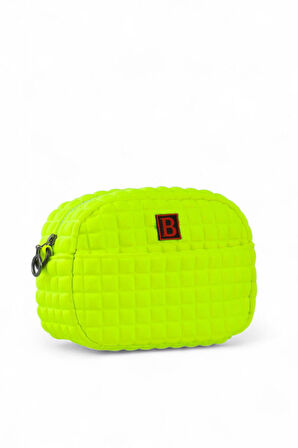 Bilik Deri Scuba Sarı Kadın Çapraz Askılı Çanta BALL