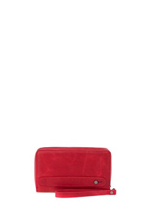 Bilik Deri  Kırmızı Unisex Portföy & Clutch Çanta AR P-717-CR