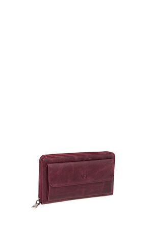 Bilik Deri  Bordo Unisex Portföy & Clutch Çanta AR P-706-CR