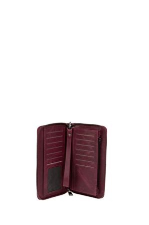 Bilik Deri  Bordo Unisex Portföy & Clutch Çanta AR P-706-CR