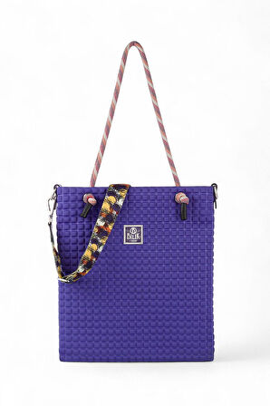 Bilik Deri Scuba Mor Kadın Omuz Çantası BARBIE