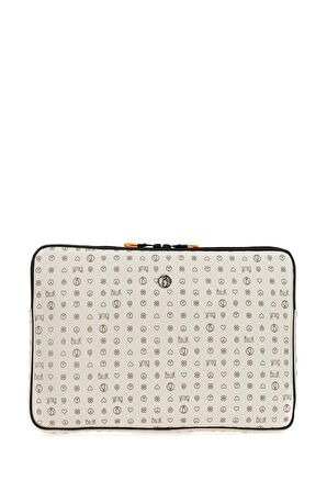 Bilik Deri Monogram Bej Unisex Laptop & Evrak Çantası LAPTOP-MN 15,6"