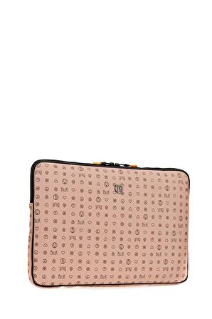 Bilik Deri Monogram Pembe Unisex Laptop & Evrak Çantası LAPTOP-MN 15,6"