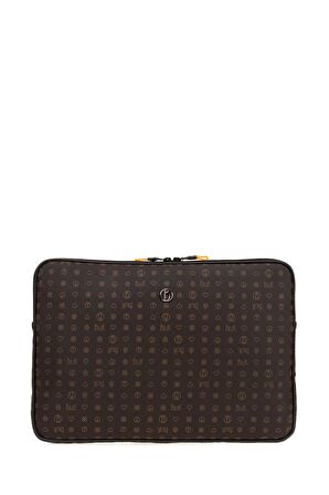Bilik Deri Monogram Kahve Unisex Laptop & Evrak Çantası LAPTOP-MN 15,6"