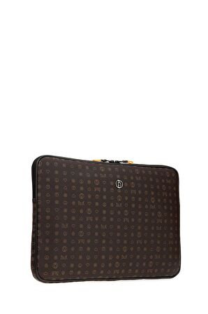 Bilik Deri Monogram Kahve Unisex Laptop & Evrak Çantası LAPTOP-MN 15,6"