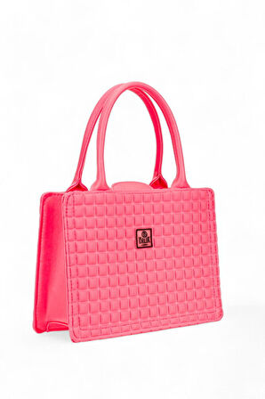 Bilik Deri Scuba Pembe Kadın El Çantası BLKF CUBA