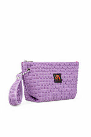 Bilik Deri Scuba Lila Kadın Portföy & Clutch Çanta YELİZ