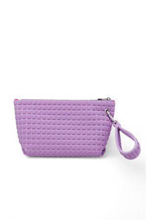Bilik Deri Scuba Lila Kadın Portföy & Clutch Çanta YELİZ