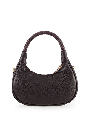 Bilik Deri Mini Kahve Kadın El Çantası BLM 7560-R