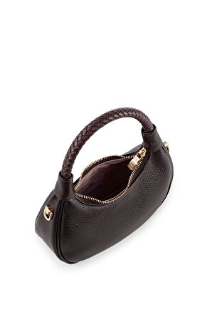 Bilik Deri Mini Kahve Kadın El Çantası BLM 7560-R