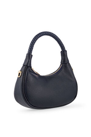 Bilik Deri Mini Lacivert Kadın El Çantası BLM 7560-R