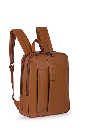 Bilik Deri Premium Taba Unisex Sırt Çantası BLM01 SE-02