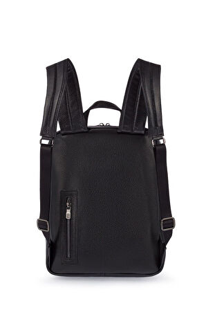 Bilik Deri Premium Siyah  Unisex Sırt Çantası BLM01 SE-02