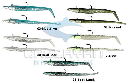 Savage gear Sandeel And Slug 10 cm 10 gr 4+2 Adet 30-Real Pearl