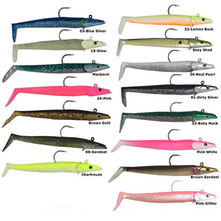 Savage Gear Sandeel 12.5 cm 23 gr 2+1 Adet Silikon Yem Baby Mack