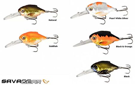 Savage gear 3D Crucian Crank 4,6 cm 8,3 gr SF DR Suni Yem Savage gear-Black