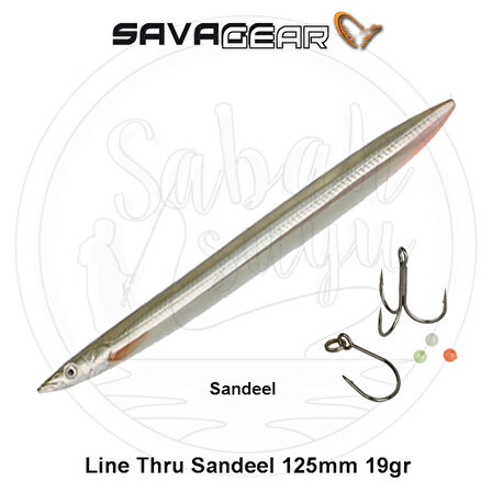 Savage Gear 3D Line Thru Sandeel 125mm 19g 01 Sandeel