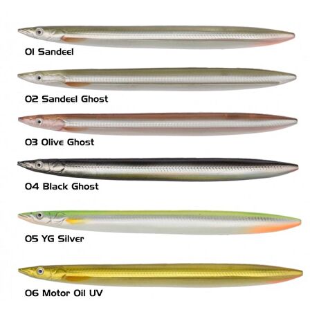 Savage Gear 3D Line Thru Sandeel 125mm 19g 03 Olive Ghost