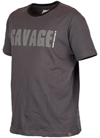 Savage Gear Simply Savage Tee Grey T-Shirt Grey-S