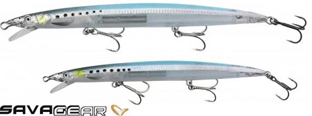 Savage gear Sandeel Jerk Minnow 175 25g Suni Yem Savage gear-03-White Flash