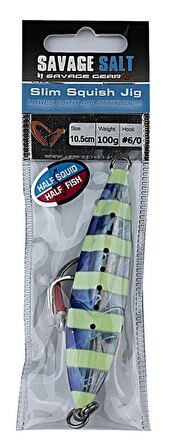 Savage gear Squısh Jig 11,5cm 130g Suni Yem Savage gear-Blue Glow Zebra