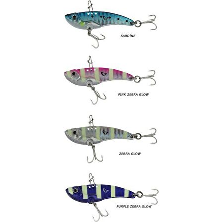 Savage Gear 3D Vib Blade 3.5Cm 4Gr Jig Yem Zebra Glow