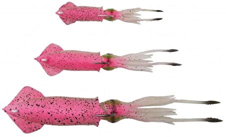 Savage gear 3D TPE Swim Squid 125mm 25g 2 Adet Suni Yem Savage gear-Pink Glow