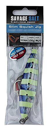 Savage gear Squısh Jig 10,5cm 100g Suni Yem Savage gear-Blue Pink Zebra